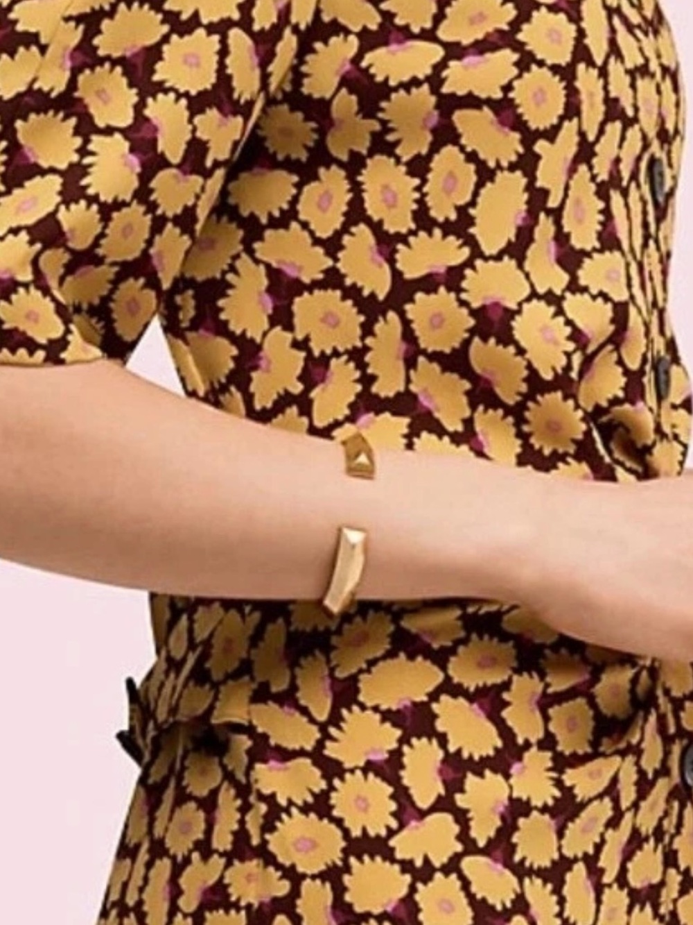 Kate Spade Raise The Bar Gold Tone Hinge Bracelet Bangle Cuff NWT - Picture 8 of 8